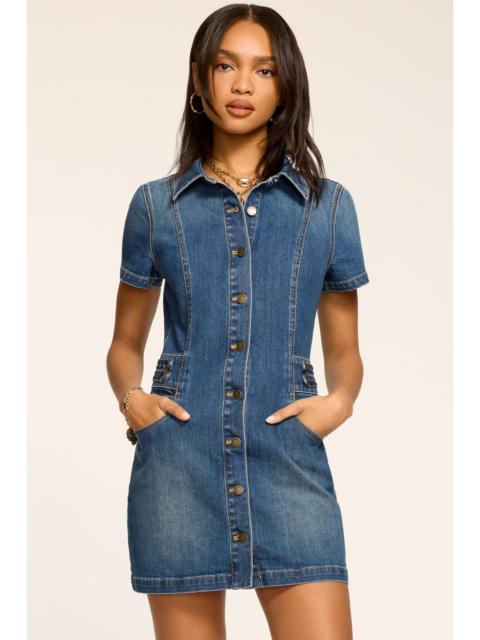 RAMY BROOK Liv Button Down Denim Mini Dress