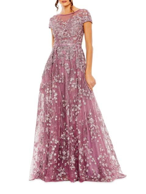 MAC DUGGAL Women's Beaded & Floral-Embroidered Gown - Whisteria