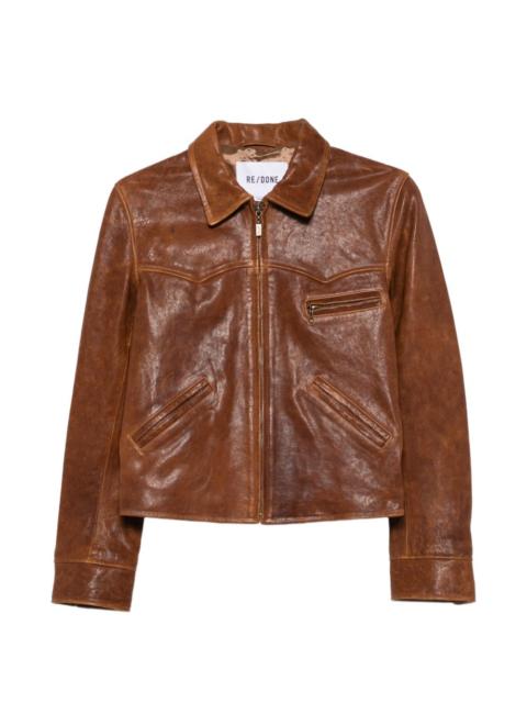 RE/DONE Devon leather jacket