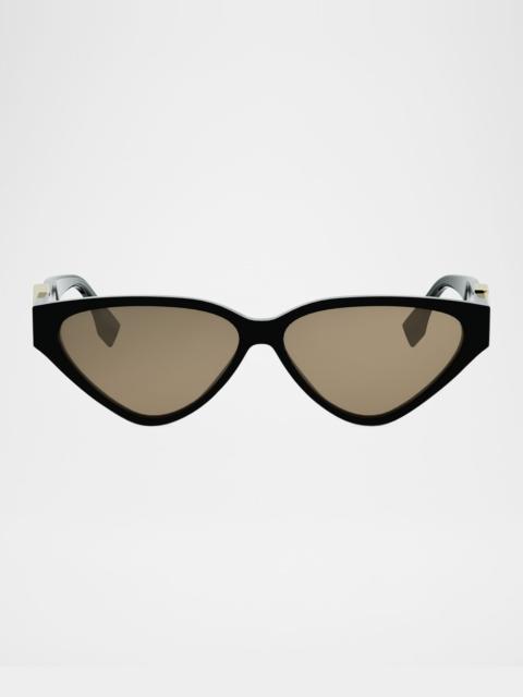 FENDI FF Diamonds Acetate Cat-Eye Sunglasses