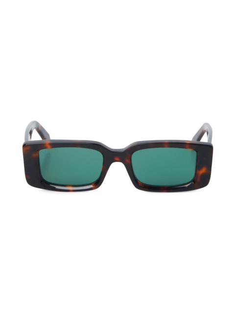 Off-White Women's Arthur 50MM Square Sunglasses - Brown Pattern