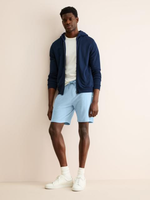 Derek Rose Men's Shorts Teddy Cotton Toweling Light Blue