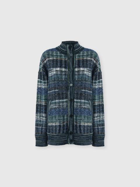 Missoni Oversized wool-blend check cardigan