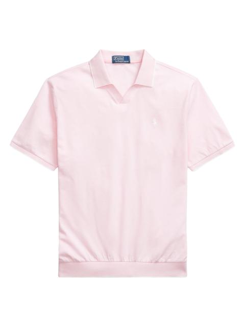 Polo Ralph Lauren Men's Jacquard Mesh Cotton Polo Shirt - Garden Pink White