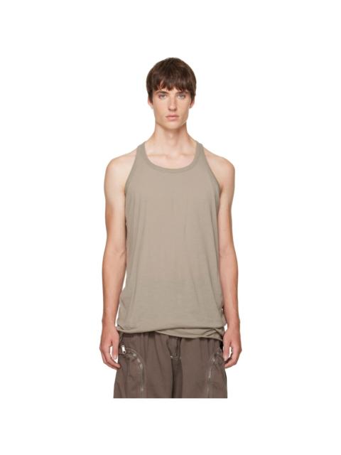 Rick Owens DRKSHDW Taupe Tower Loose Tank Top