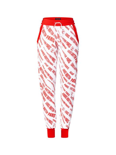 Louis Vuitton Slanted Signature Jacquard Jogging Pants