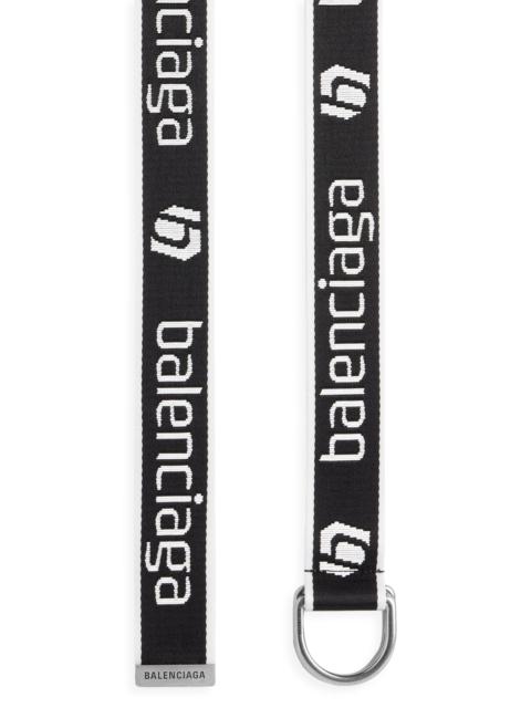 BALENCIAGA D Ring Belt - Black White