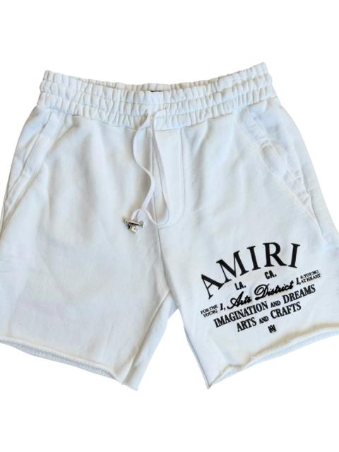 AMIRI Arts District Logo Shorts "White & Black" PF23MJP007 100