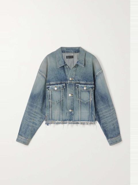 BALENCIAGA Distressed denim jacket
