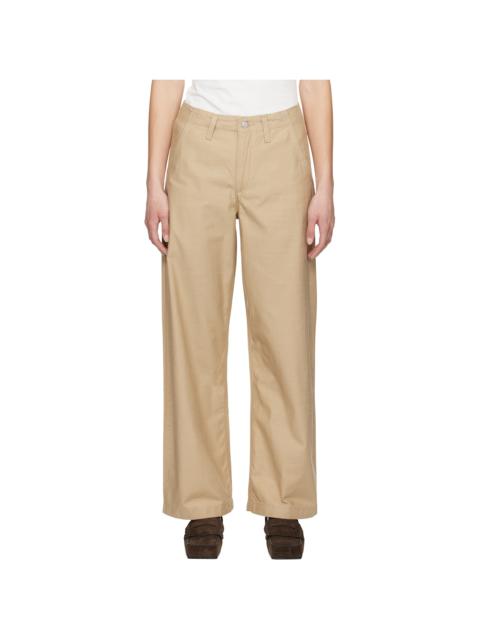 Levi's Beige '90s Straight Trousers
