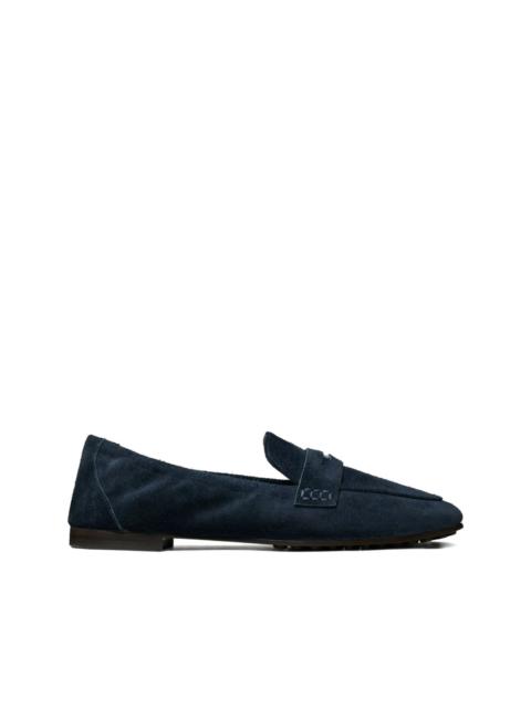 TORY BURCH penny-strap suede loafers