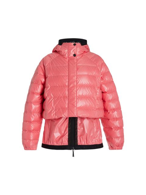 Moncler Criseide Hooded Ripstop Puffer Jacket pink