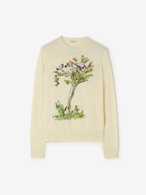 Burberry Wool Silk Brave Little Tree Sweater