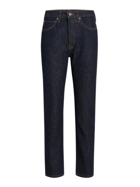 KHAITE Finley Cotton Denim Jeans navy