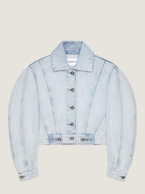 Givenchy BACK-TO-FRONT COCOON JACKET IN LIGHT BLUE DENIM