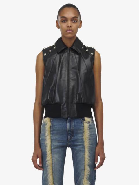 Alexander McQueen Studded Leather Vest