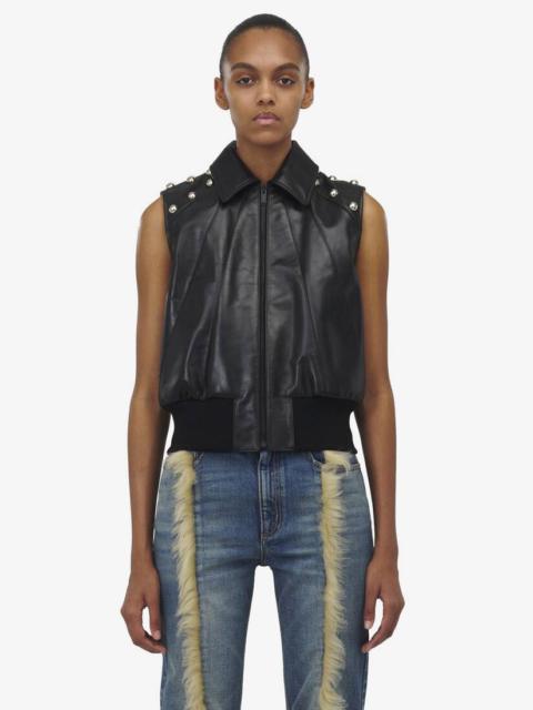 Studded Leather Vest