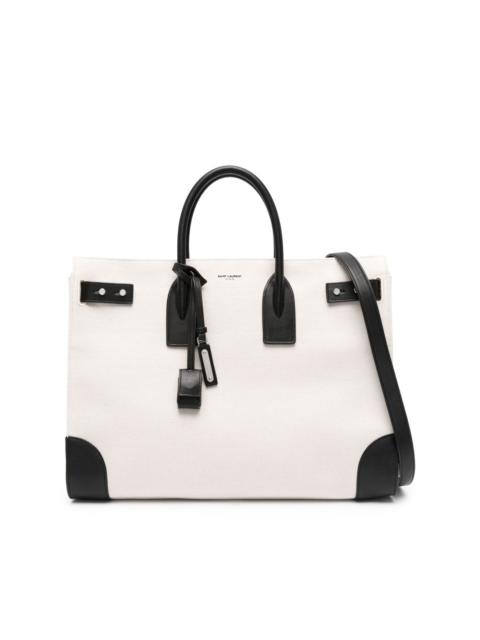 SAINT LAURENT large Sac De Jour canvas tote bag