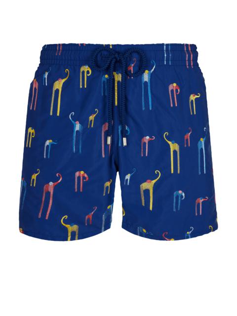 Vilebrequin Men Swim Trunks Embroidered Giaco Elephant - Limited Edition