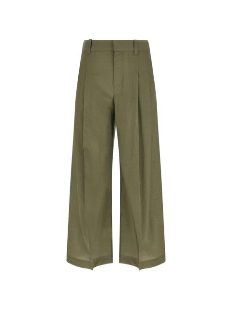 Brunello Cucinelli double-pleat wide-leg trousers