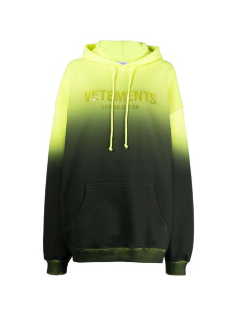 VETEMENTS gradient-effect oversized hoodie
