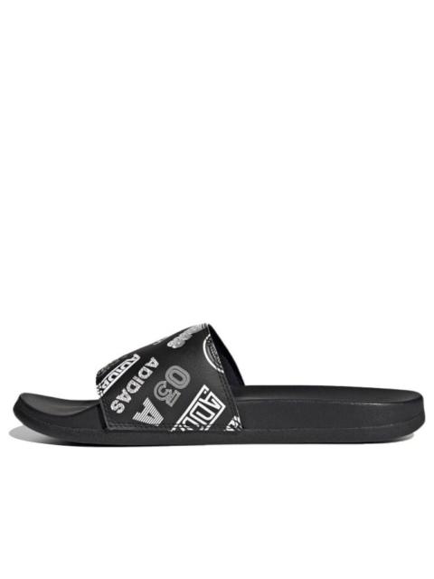 adidas adidas Adilette Comfort Slide 'All Over Logos - Black' FZ1750