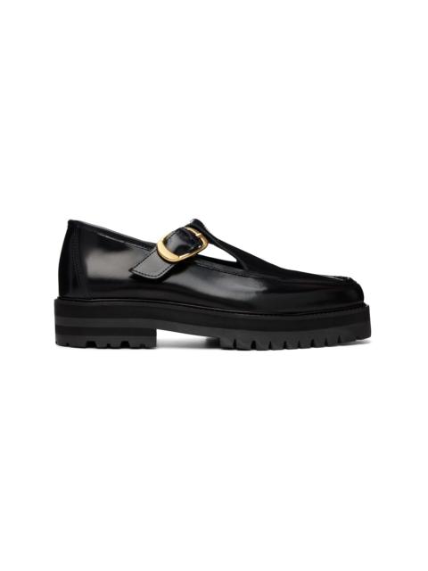 ERNEST W. BAKER Black T-Bar Loafers