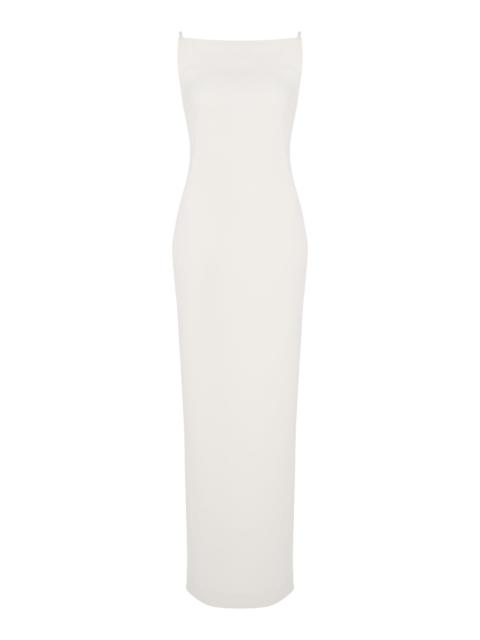 Givenchy Crepe Maxi Dress ivory