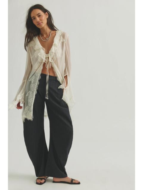 FREE PEOPLE Spotlight Menswear Striped Barrel Trousers