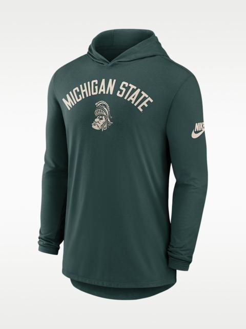 Nike Michigan State Legacy Arch Men's Nike Dri-FIT College Long-Sleeve Hooded T-Shirt