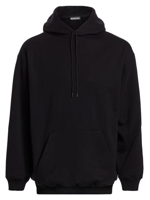 BALENCIAGA logo-embroidered hoodie