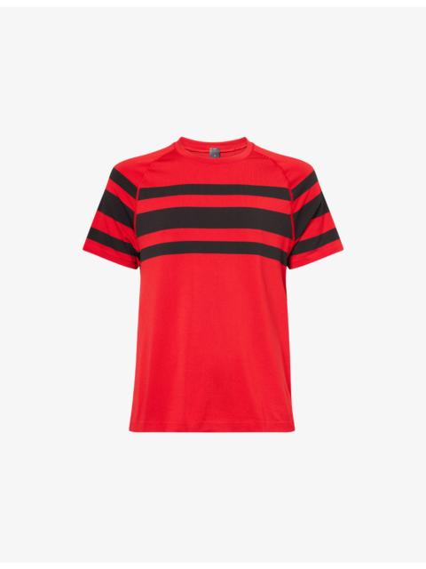 lululemon Metal Vent Striped Stretch-Woven T-Shirt