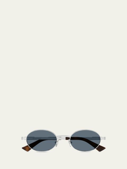 Bottega Veneta 52mm Oval Metal Sunglasses