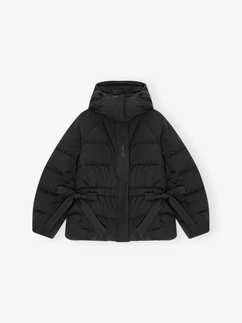 GANNI BLACK TECH OVERSIZED PUFFER JACKET