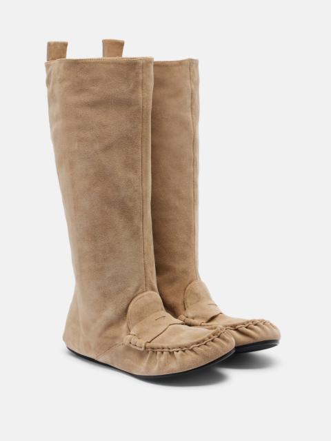 Acne Studios Suede knee-high boots