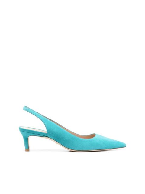 60mm slingback suede pumps