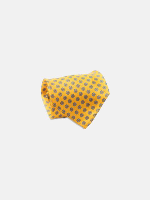 J. PRESS YELLOW FOULARD UNLINED TIE