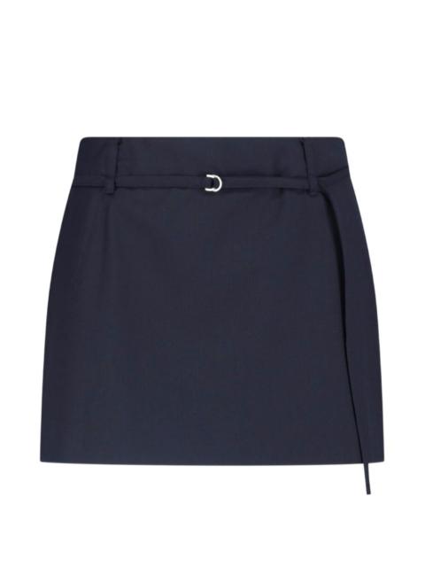 Dunst belted mini skirt