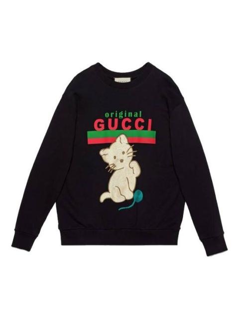 GUCCI "Original Gucci" sweatshirt with kitten