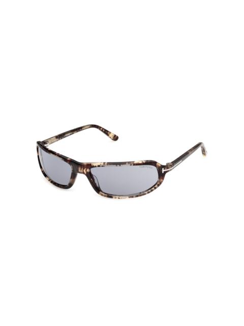 TOM FORD Addison Wrap-Frame Acetate Sunglasses