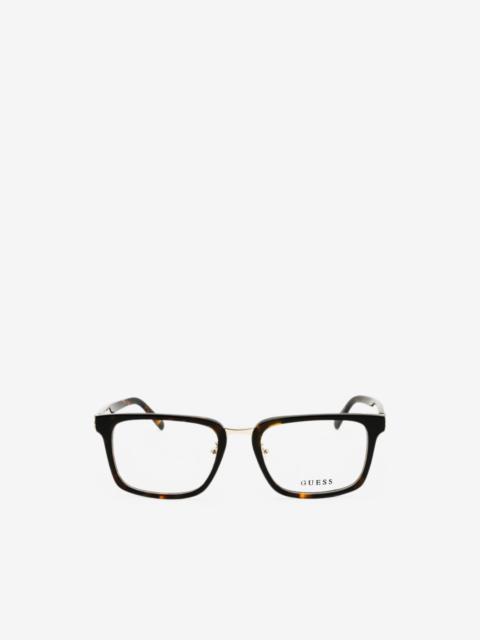 GUESS USA tortoiseshell-effect rectangle-frame glasses