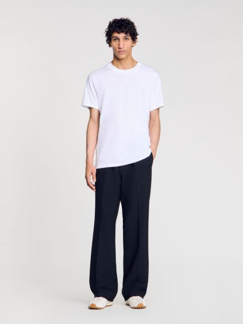 Sandro COTTON T-SHIRT WITH LOGO