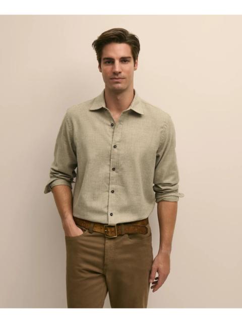 Brooks Brothers Cotton-Brushed Wool Sport Shirt