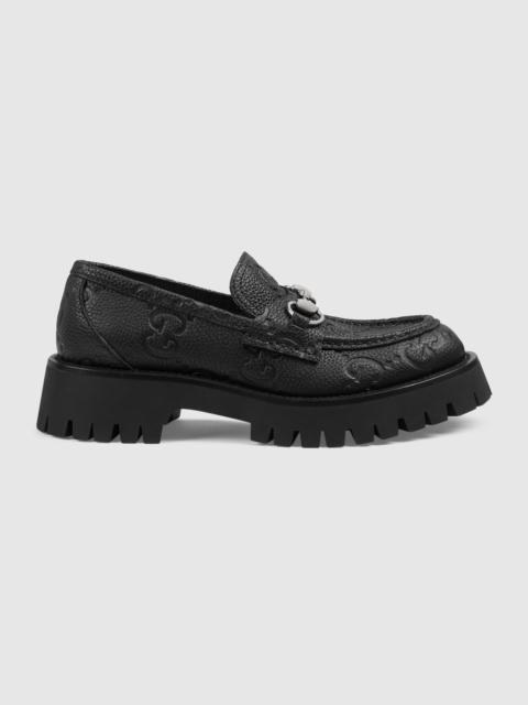 GUCCI Women's GG lug loafer with Horsebit