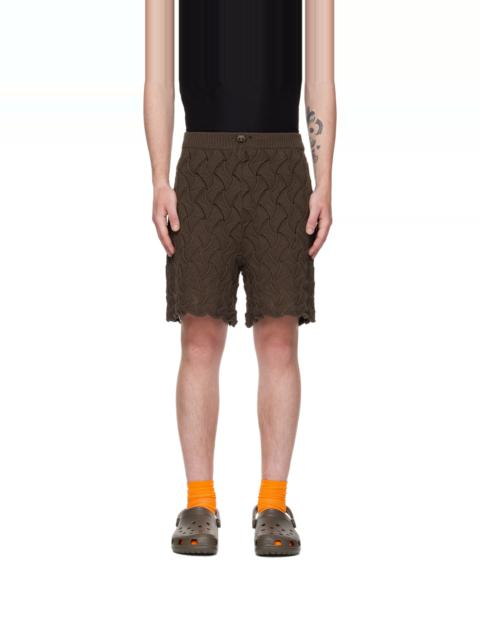 ROBYN LYNCH Brown Wave Shorts