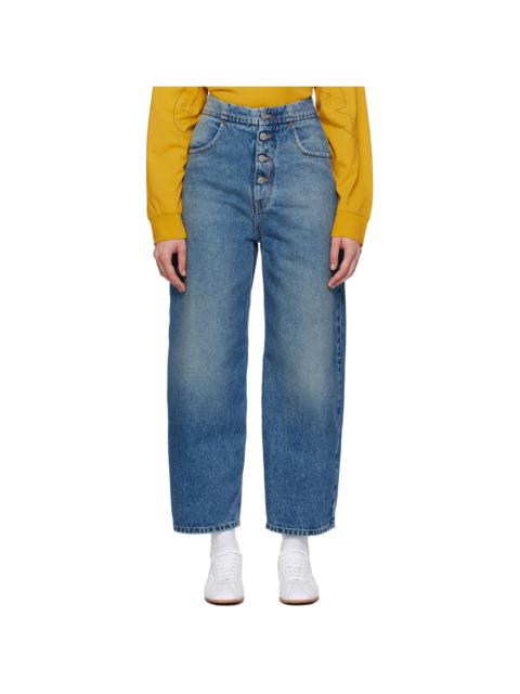 MM6 Maison Margiela Blue Straight-leg Jeans