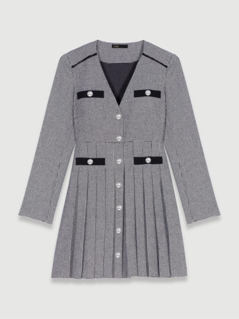 maje Short pleated dress