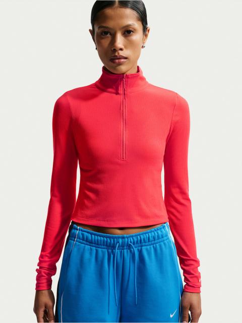 Nike Nike Sportswear Chill Knit Women's Tight Quarter-Zip Long-Sleeve Ribbed Top