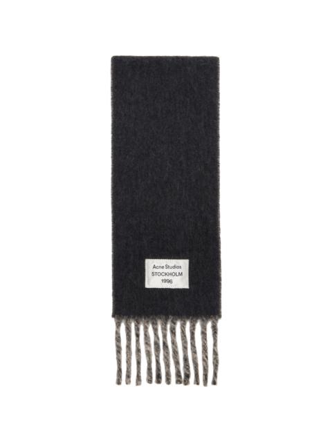 Acne Studios Gray & Beige Bicolour Alpaca Scarf