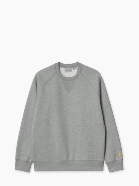Carhartt CHASE SWEATSHIRT GREY HEATHER/GOLD